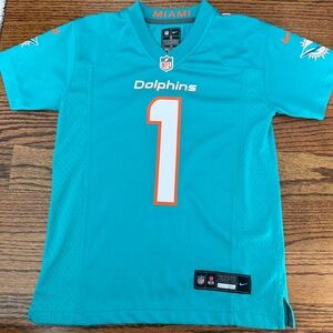 NFL Kids Teal Football Jersey with Gray Trim